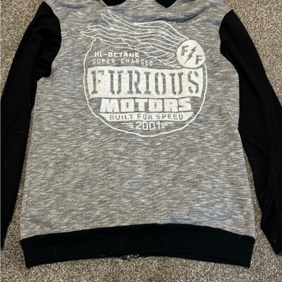 Fast & Furious AFFLICTION L/S‎ Bomber Women’s Jacket Black Biker MMA Size XL - Picture 5 of 8